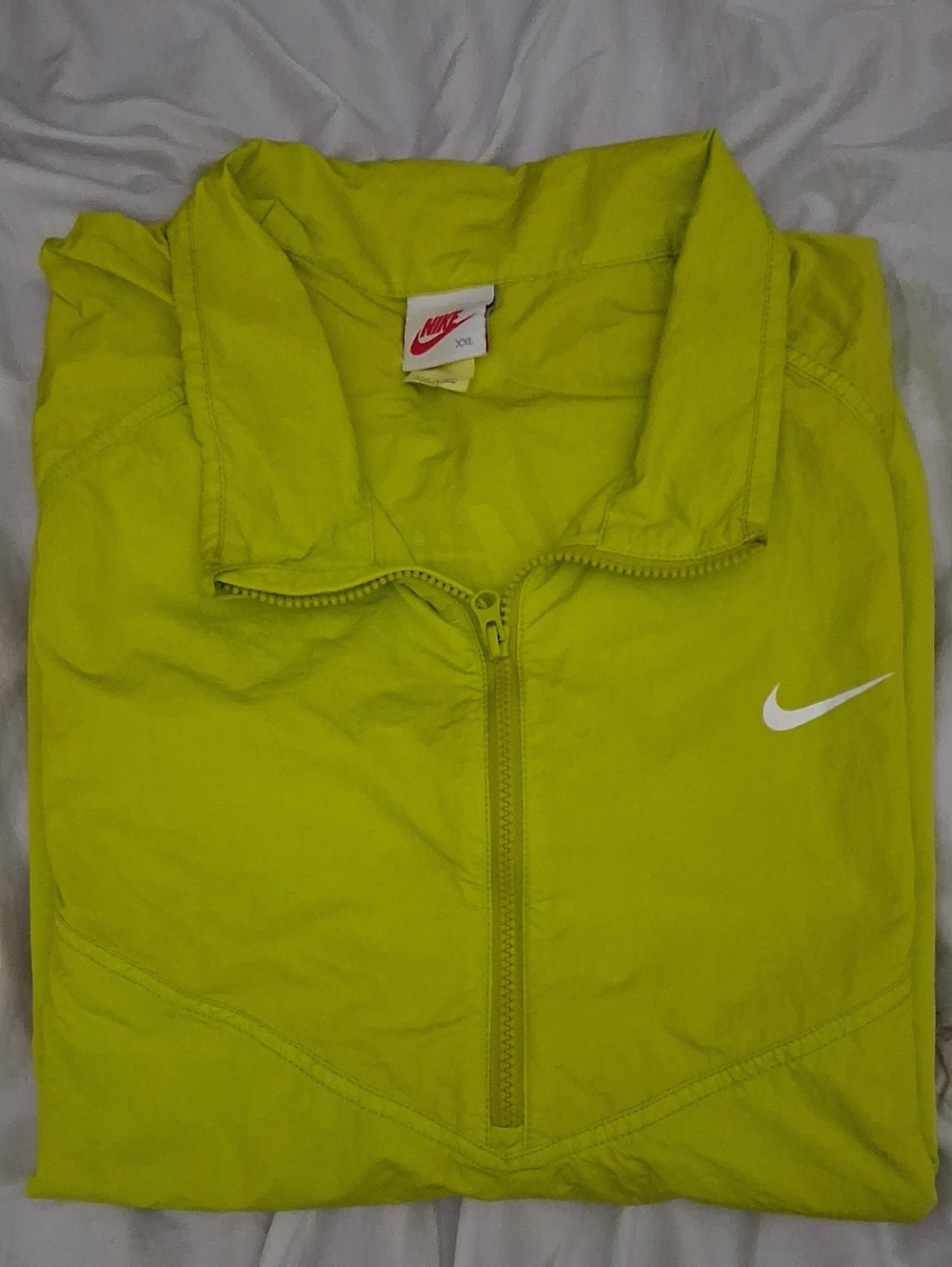 Nike Lime Green Quarter-Zip Pullover